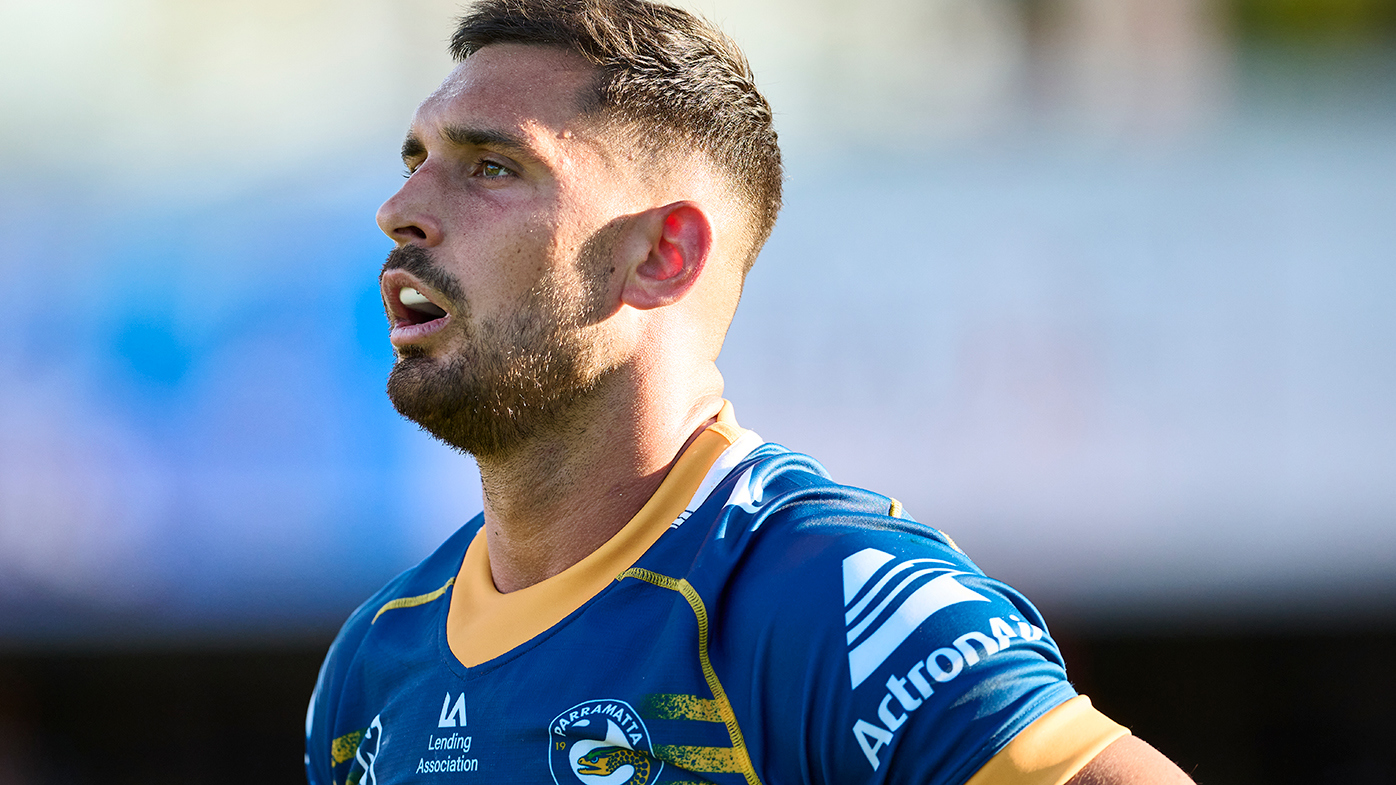 Parramatta's Ryan Matterson during the trial match against Penrith.