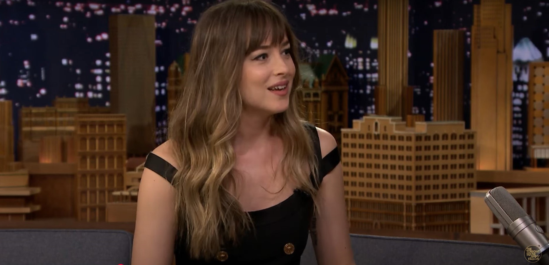 Dakota Johnson on The Tonight Show Starring Jimmy Fallon in 2018