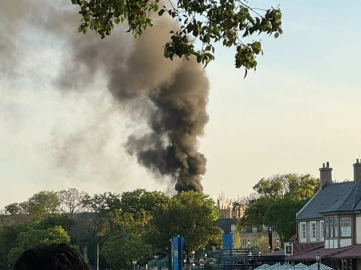 Epcot fire in Orlando, Florida