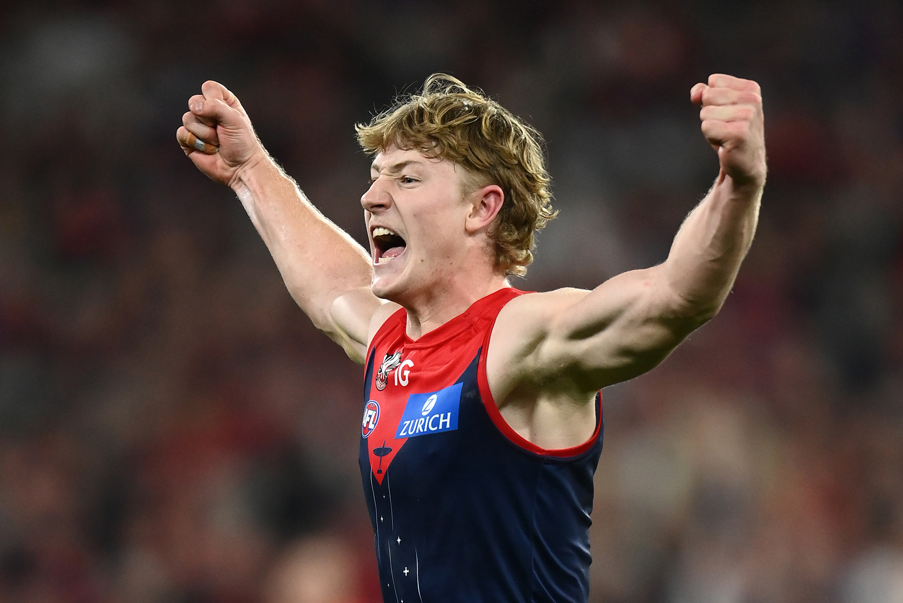 AFL on X: Rooooooooooooo 🦘 Congratulations to @melbournefc's Jacob van  Rooyen who is the round 12 AFL Rising Star nominee.   / X