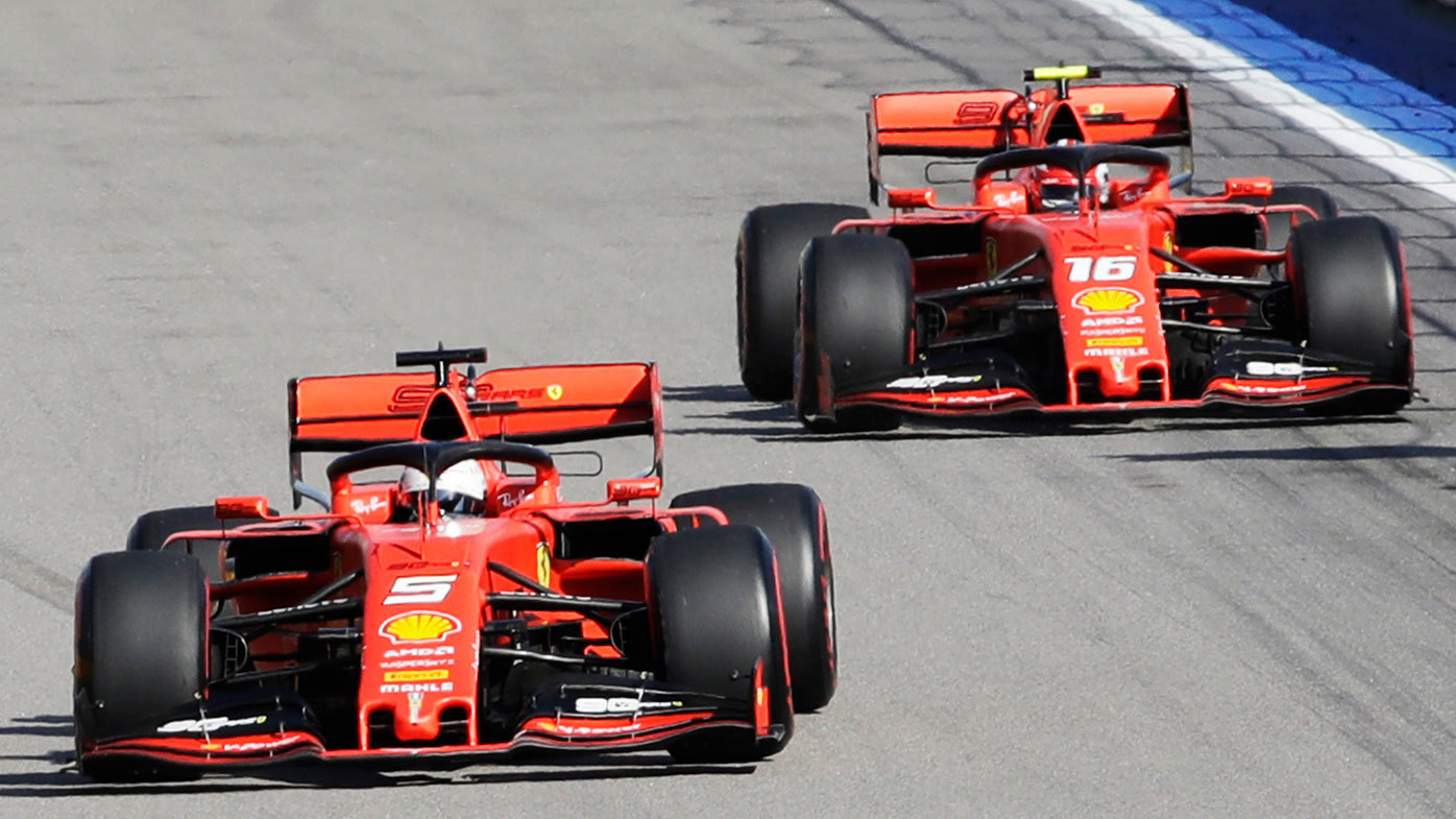 vettel leclerc ferrari