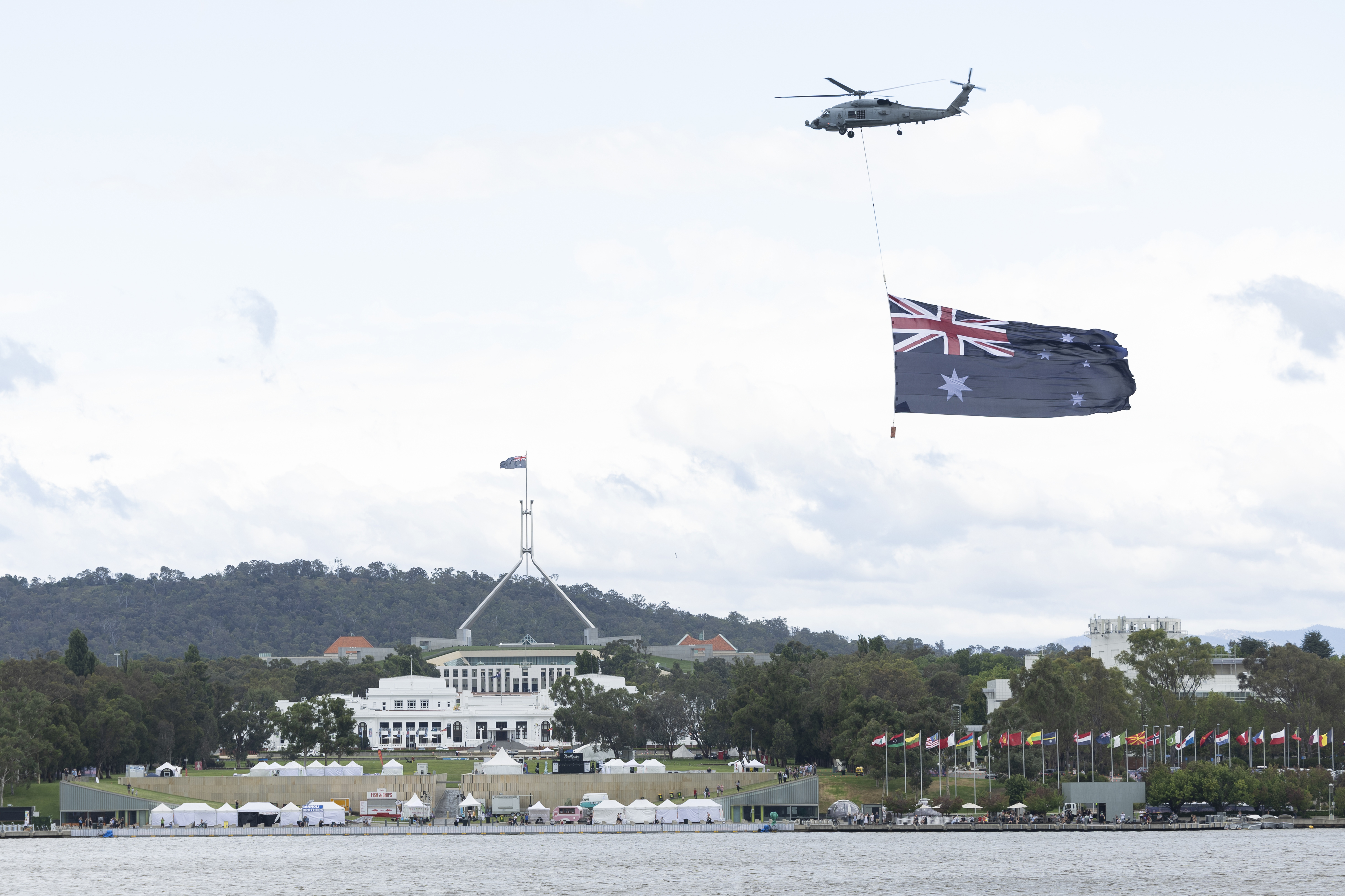 Canberra will host the annual Flag Raising and Citizenship ceremony on the shores of Lake Burley Griffin.