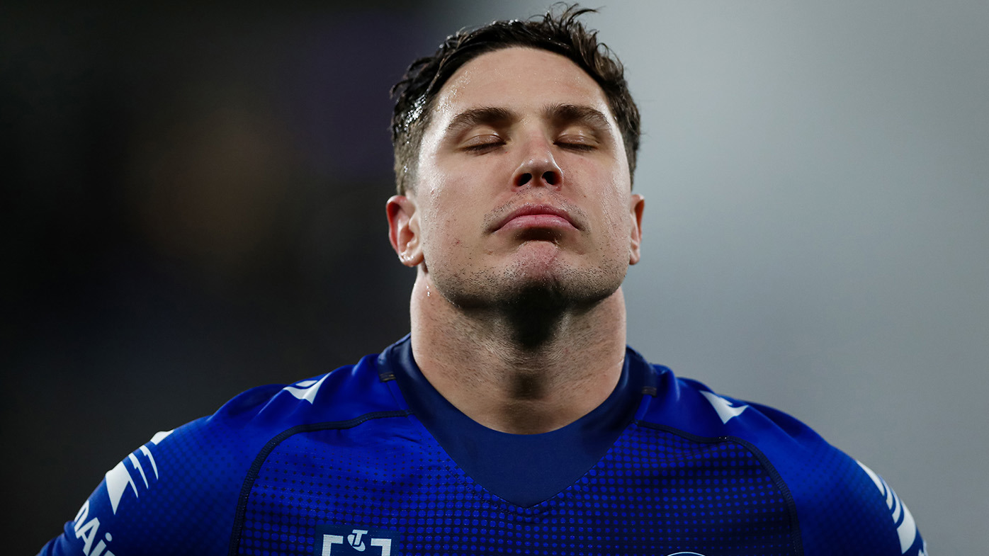 Mitchell Moses during the Parramatta Eels round 18 loss to the South Sydney Rabbitohs at CommBank Stadium.