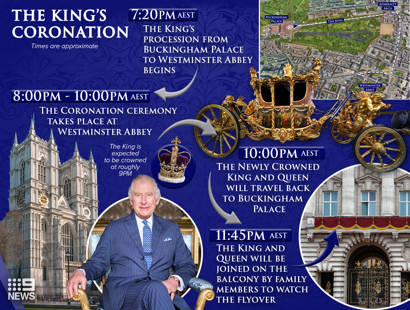 King Charles III's coronation will take place on May 6.