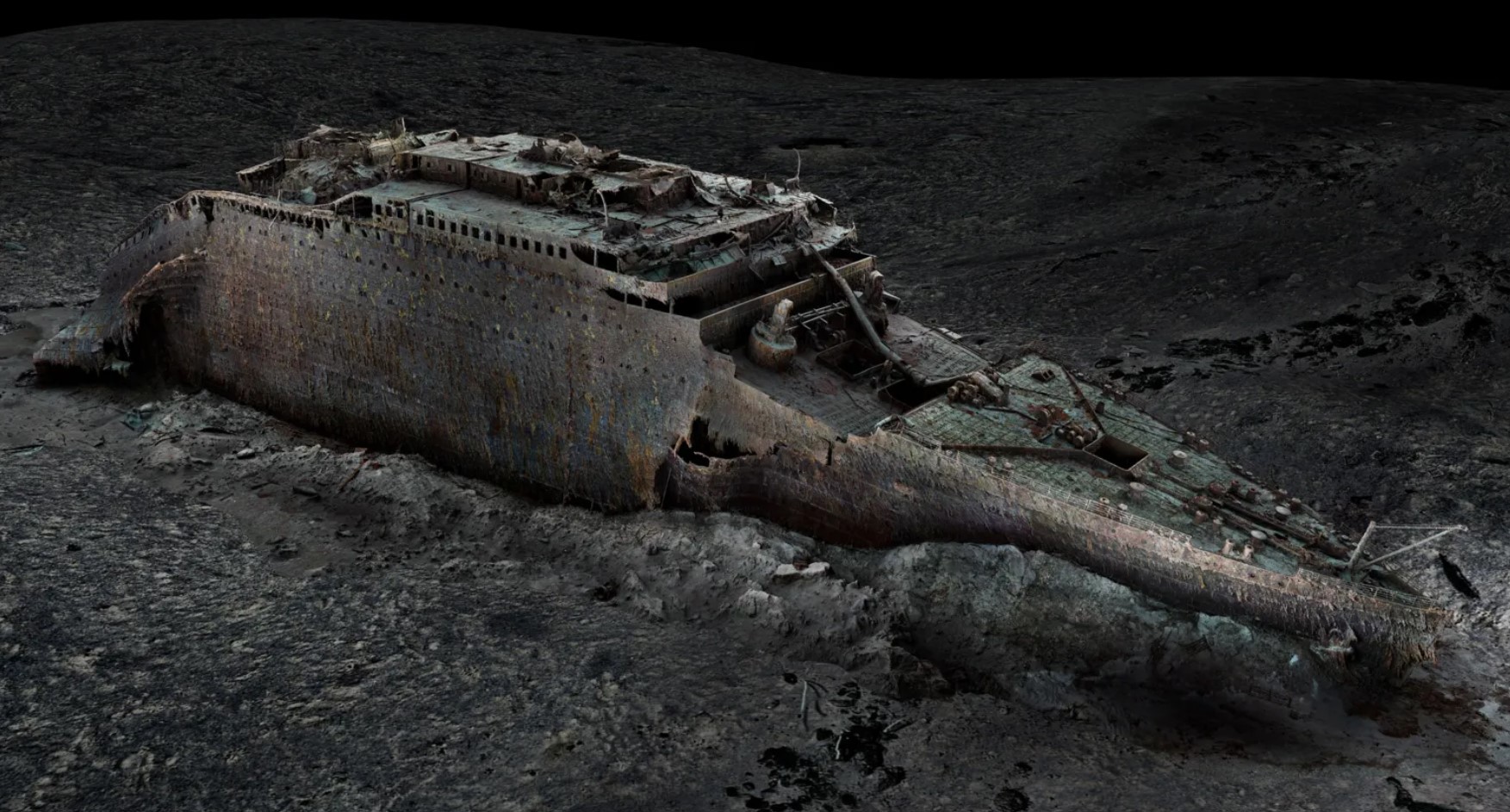 Detailed 3D scans show Titanic's final moments