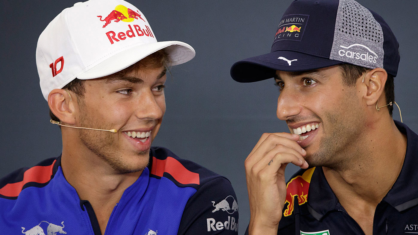 F1 Pierre Gasly Aston Martin Red Bull Racing driver on relationship