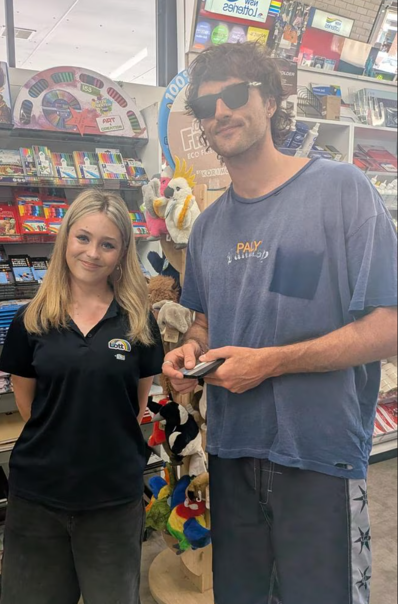 Jacob Elordi suprises fans at newagency buying a pair of thongs