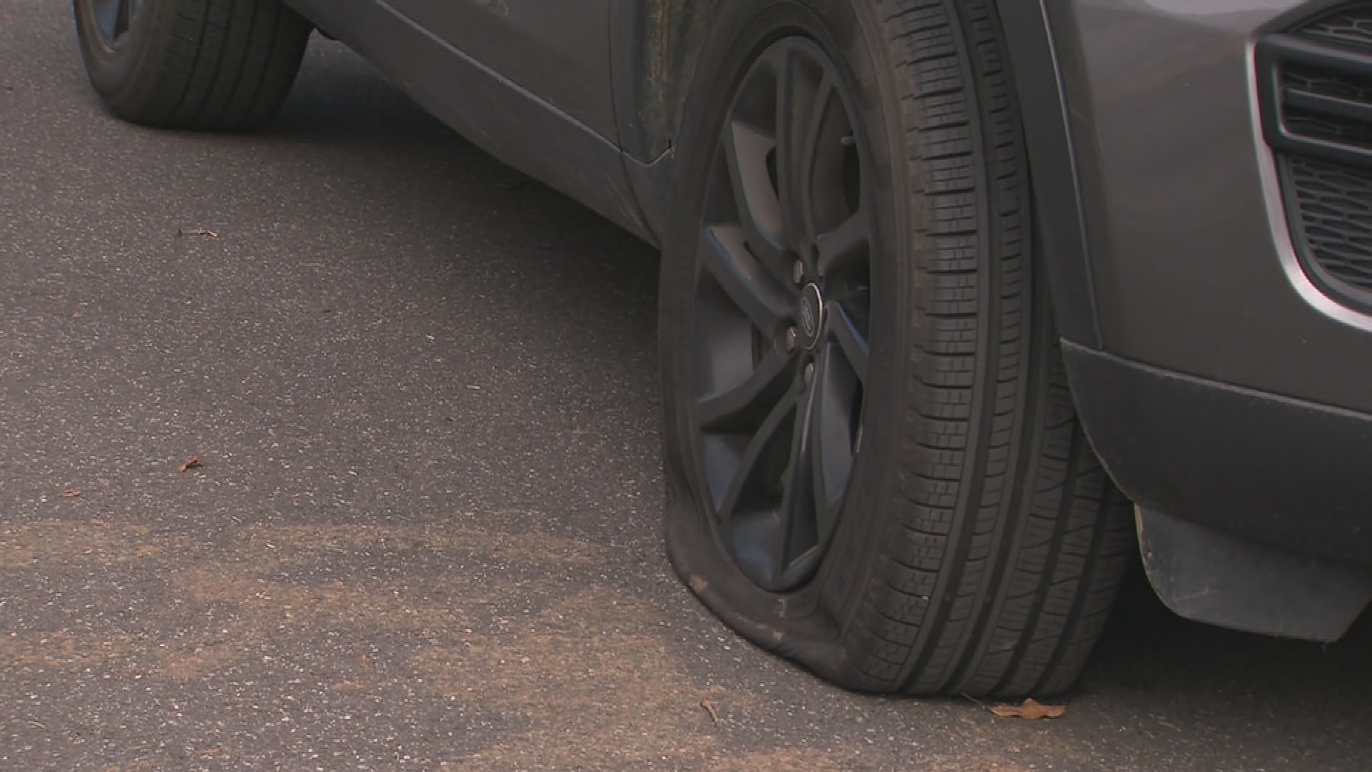 Air let out of tyres in Toorak, Melbourne.