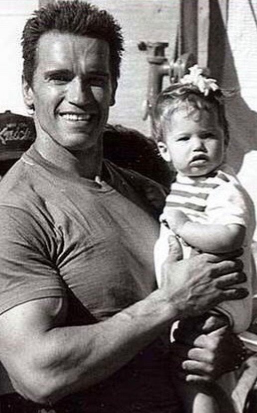 Arnold Schwarzenegger with daughter Katherine.