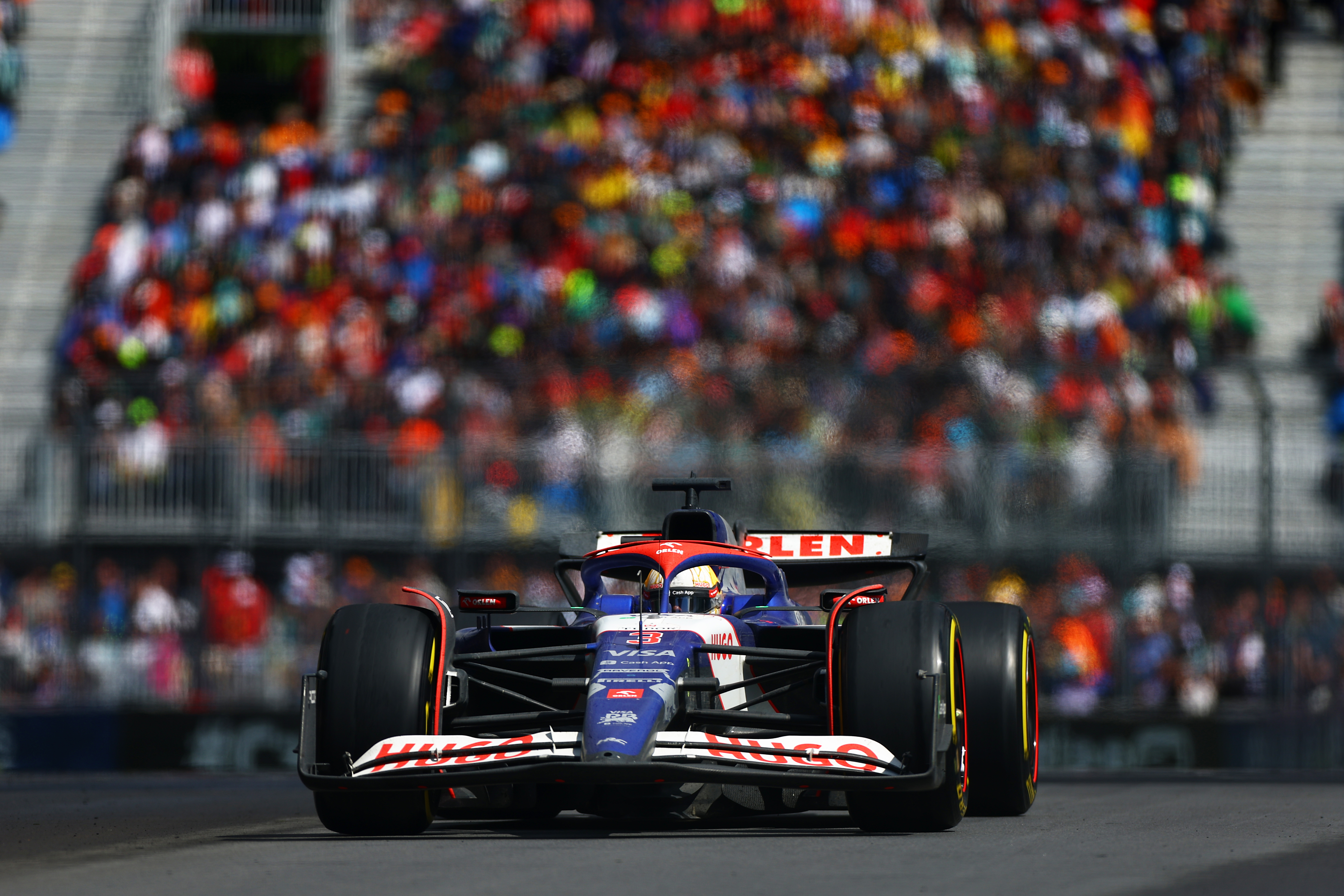 Daniel Ricciardo on track during the Canadian Grand Prix at Circuit Gilles Villeneuve.