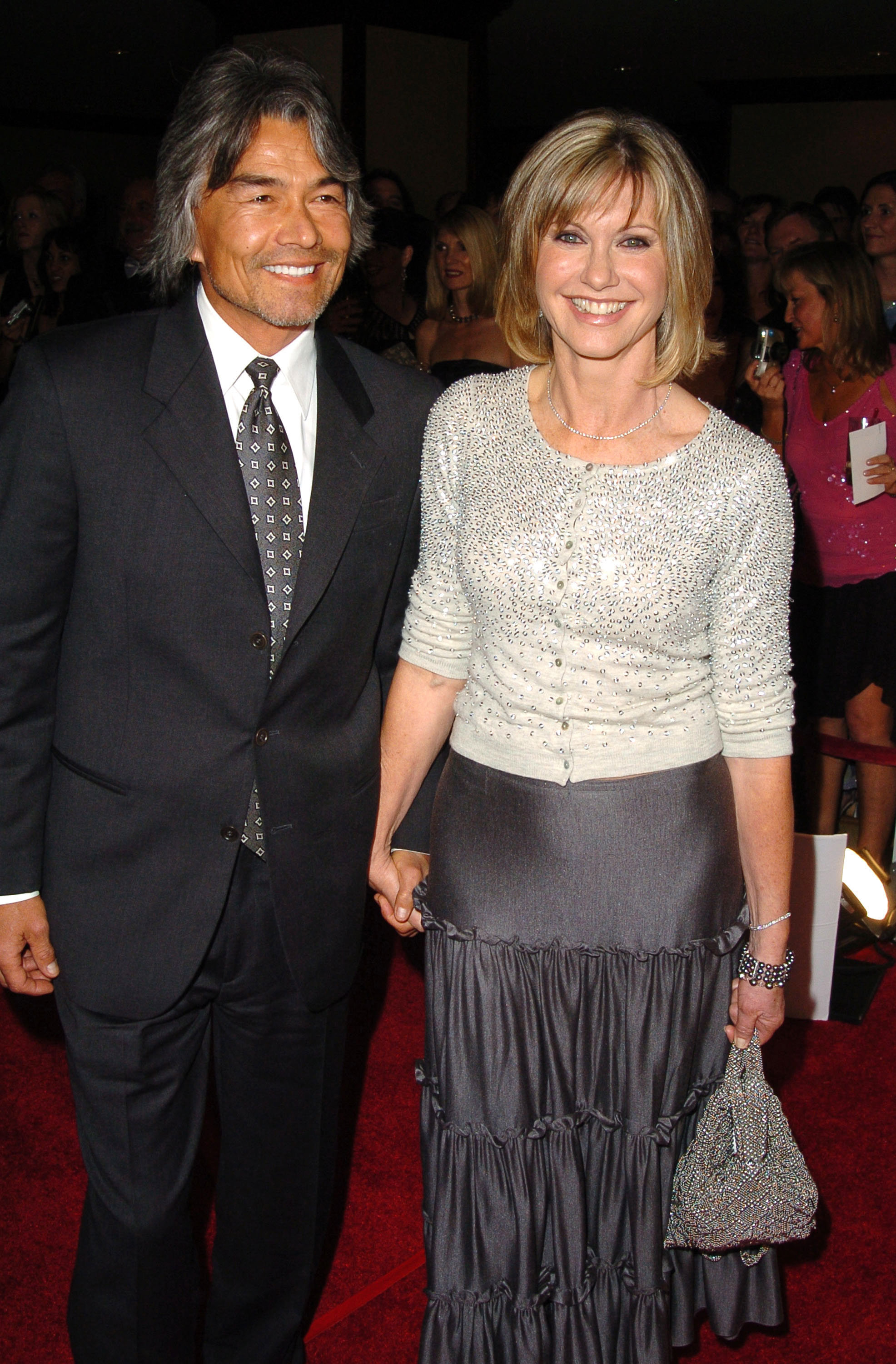 Olivia Newton-John and former boyfriend Patrick McDermott.