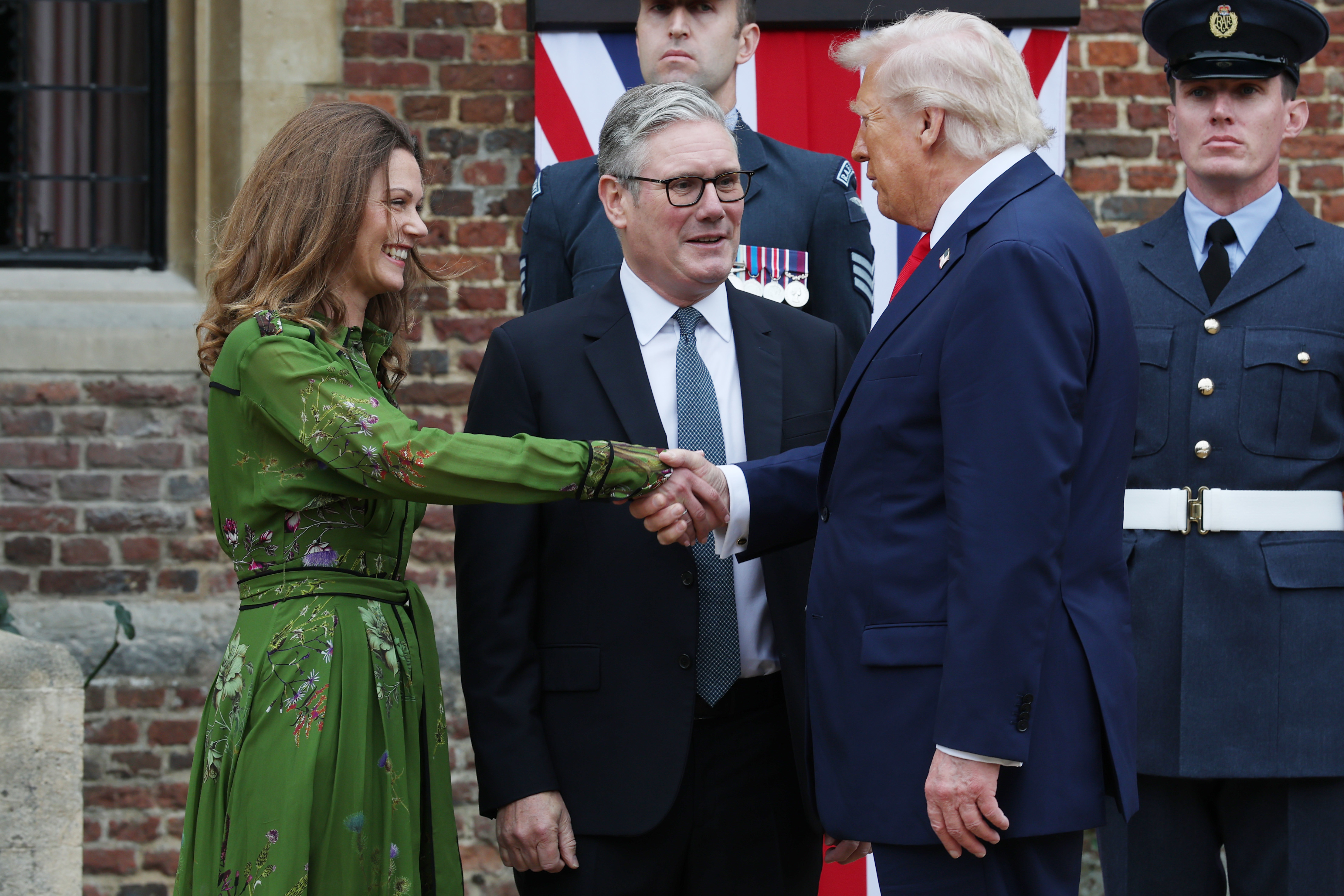 Keir Starmer and Victoria Starmer US President Donald Trump 