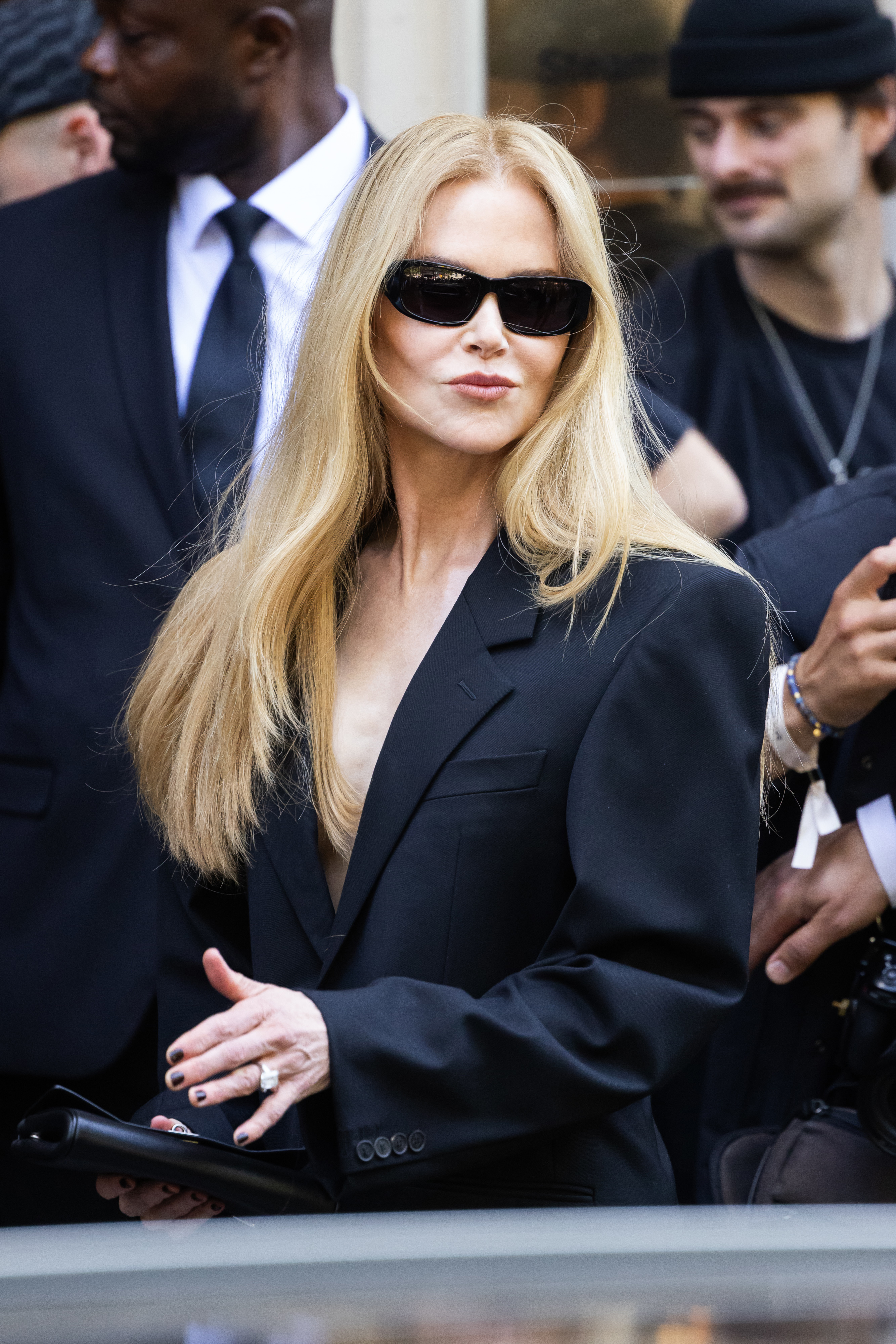 PARIS, FRANCE - JULY 09: Nicole Kidman attends the Balenciaga Haute Couture Fall/Winter 2025/2026 show as part of Paris Fashion Week on July 09, 2025 in Paris, France. (Photo by Victor Boyko/Getty Images)
