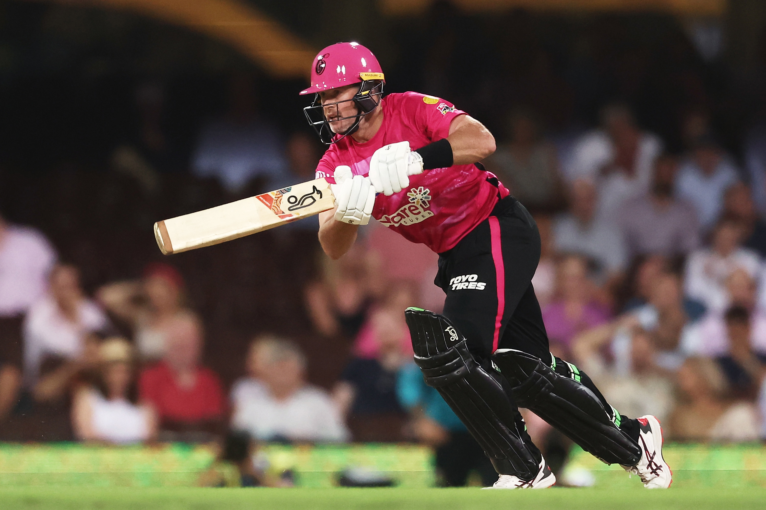 Dan Christian of the Sixers bats during the Men's Big Bash League match between the Sydney Sixers and the Brisbane Heat at Sydney Cricket Ground, on February 02, 2023, in Sydney, Australia. (Photo by Matt King/Getty Images)