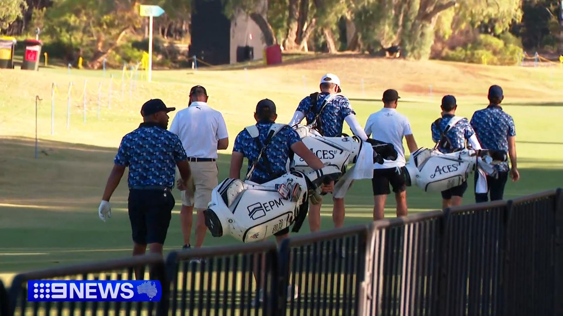 Golf enthusiasts flocked to meet some of the LIV Golfers at fan events today, despite the temperature reaching 43 degrees.