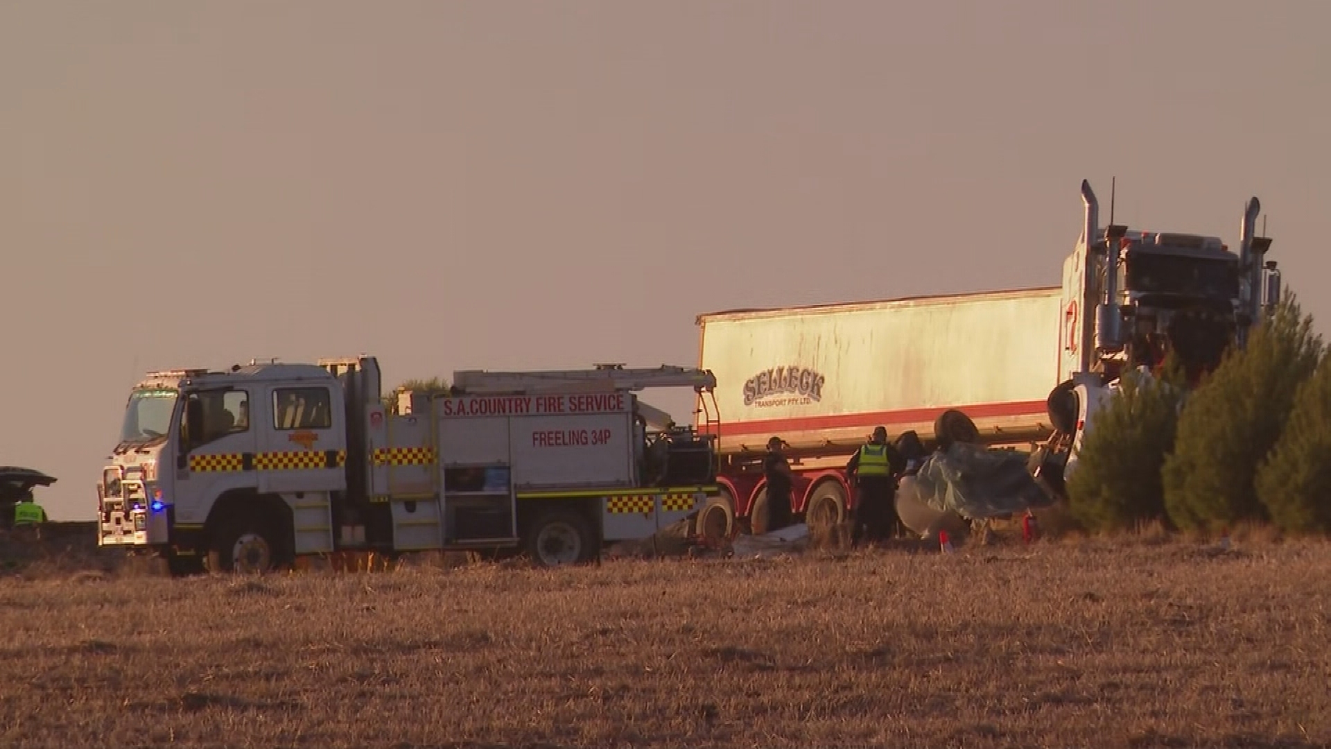 Two people killed after crash with truck in South Australia