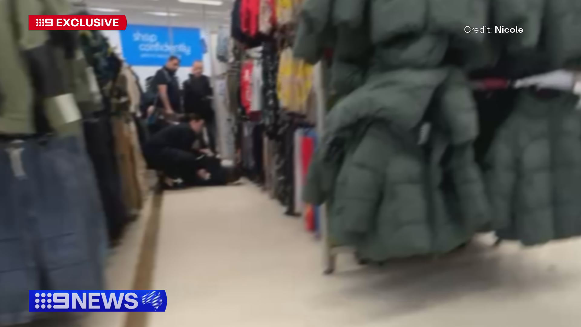 Witnesses recalled seeing a 22-year-old man lying bleeding inside Dawson Mall at Mount Druitt at 5pm yesterday.
