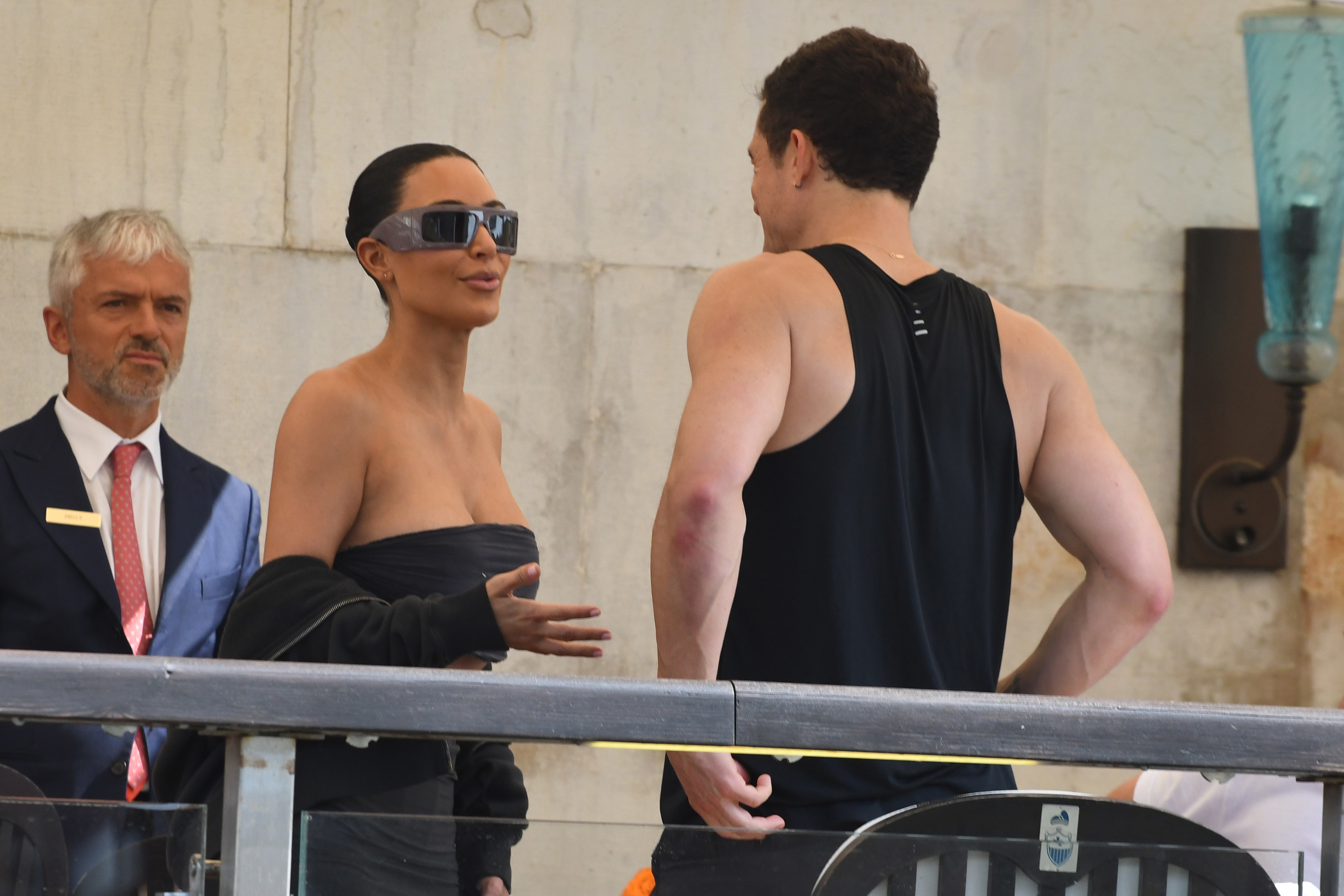 Kim Kardashian and Orlando Bloom 