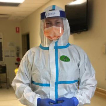 Australian Olympic shooter Elena Galiabovitch has been heavily involved in the fight against COVID-19.