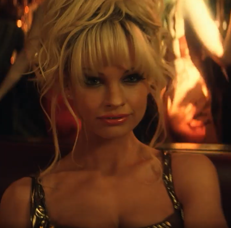 Lily James as Pamela Anderson in Pam & Tommy