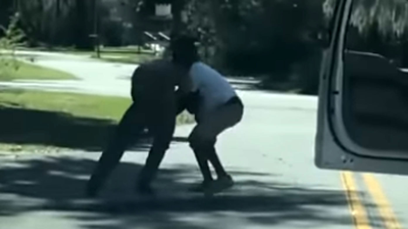 Ahmaud Arbery was confronted by the McMichaels family, before being shot three times.