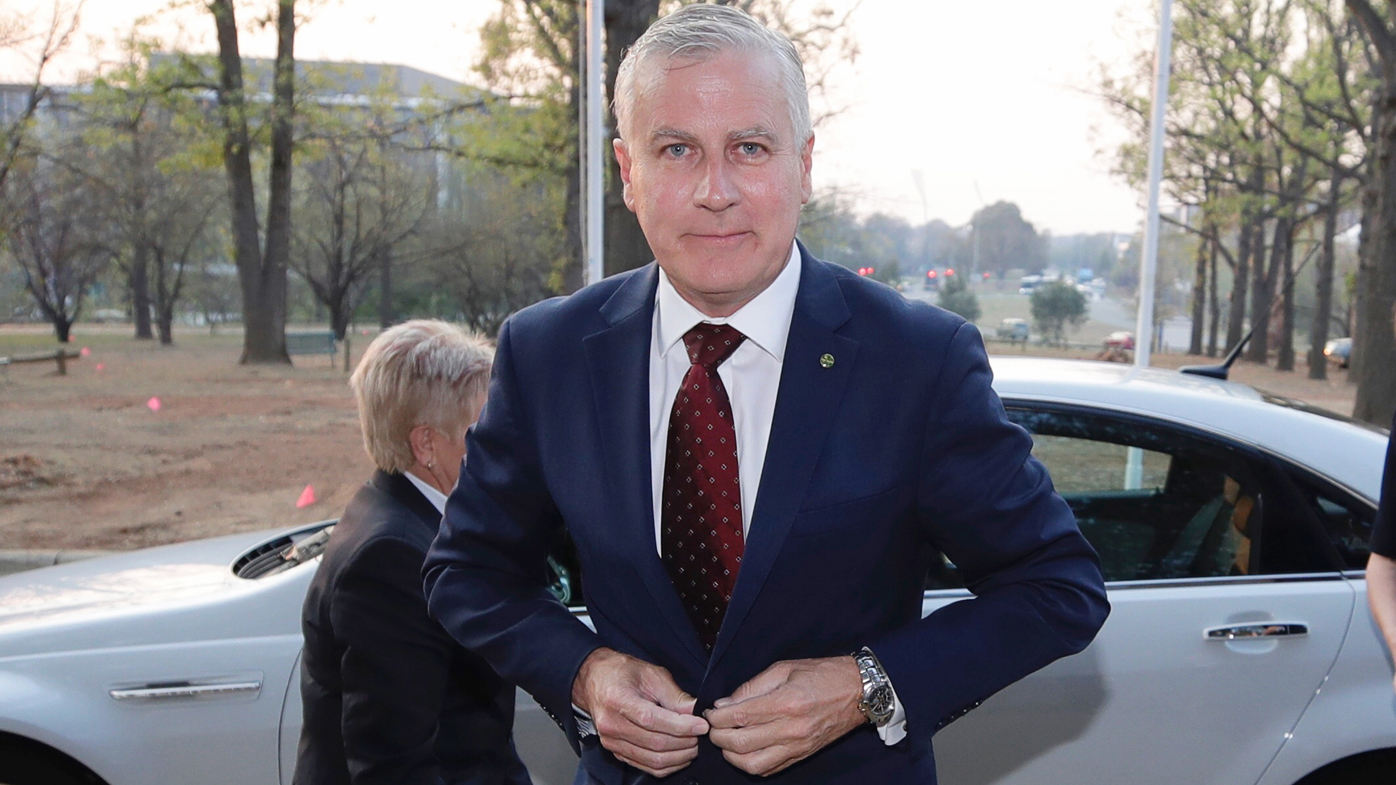 Michael McCormack in Canberra this morning.