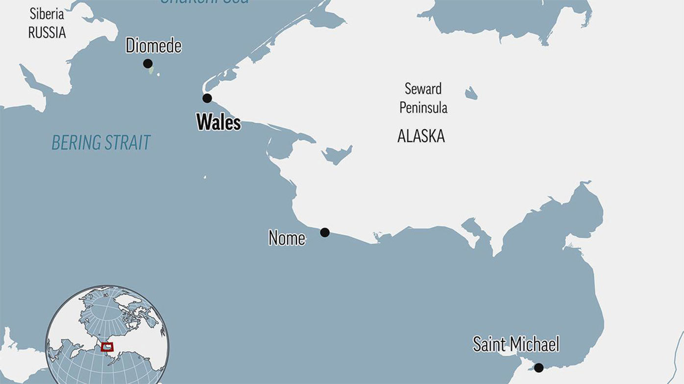 Gales se encuentra en una parte aislada del lejano oeste de Alaska.