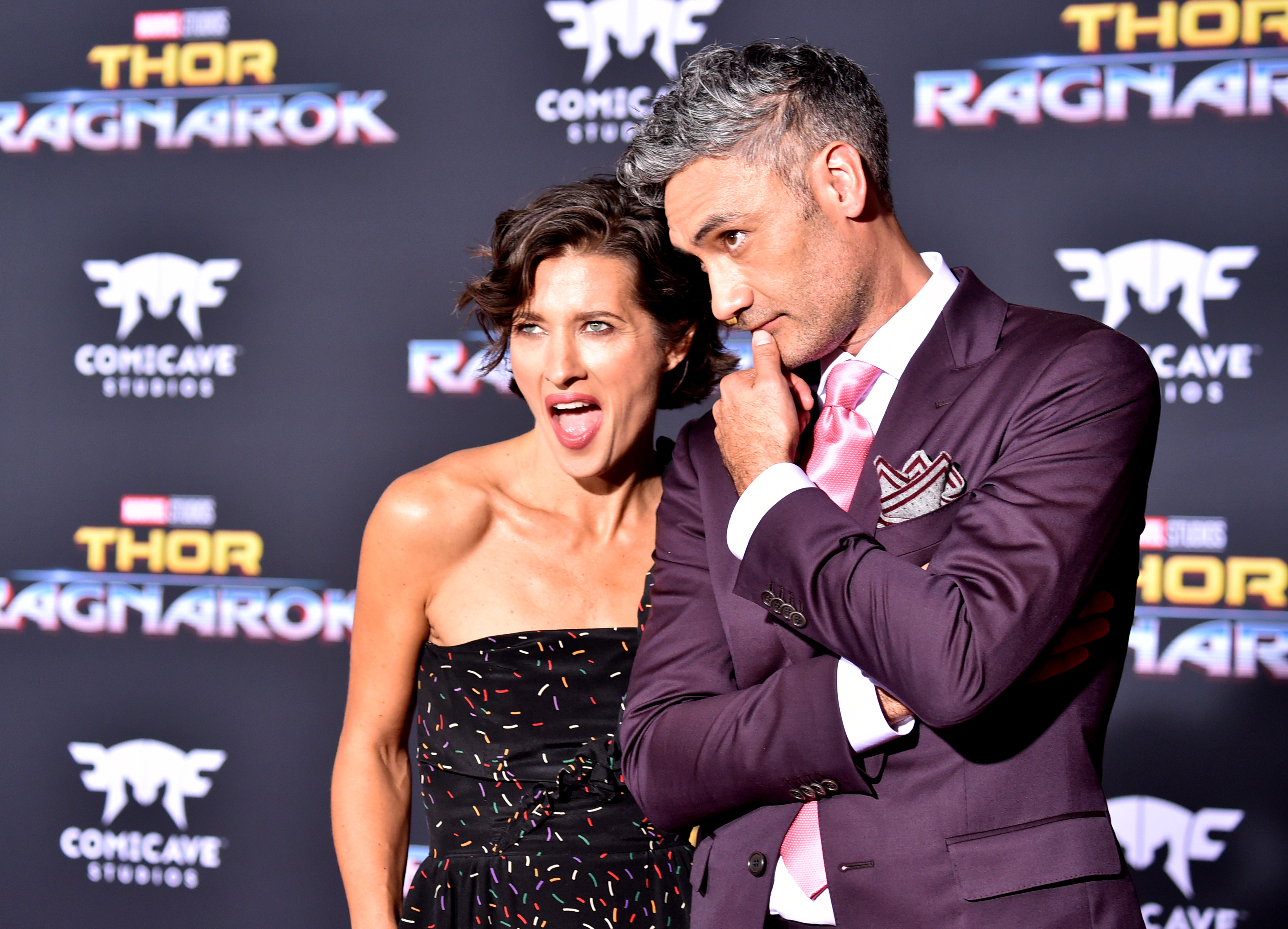 Chelsea Winstanley and Taika Waititi 