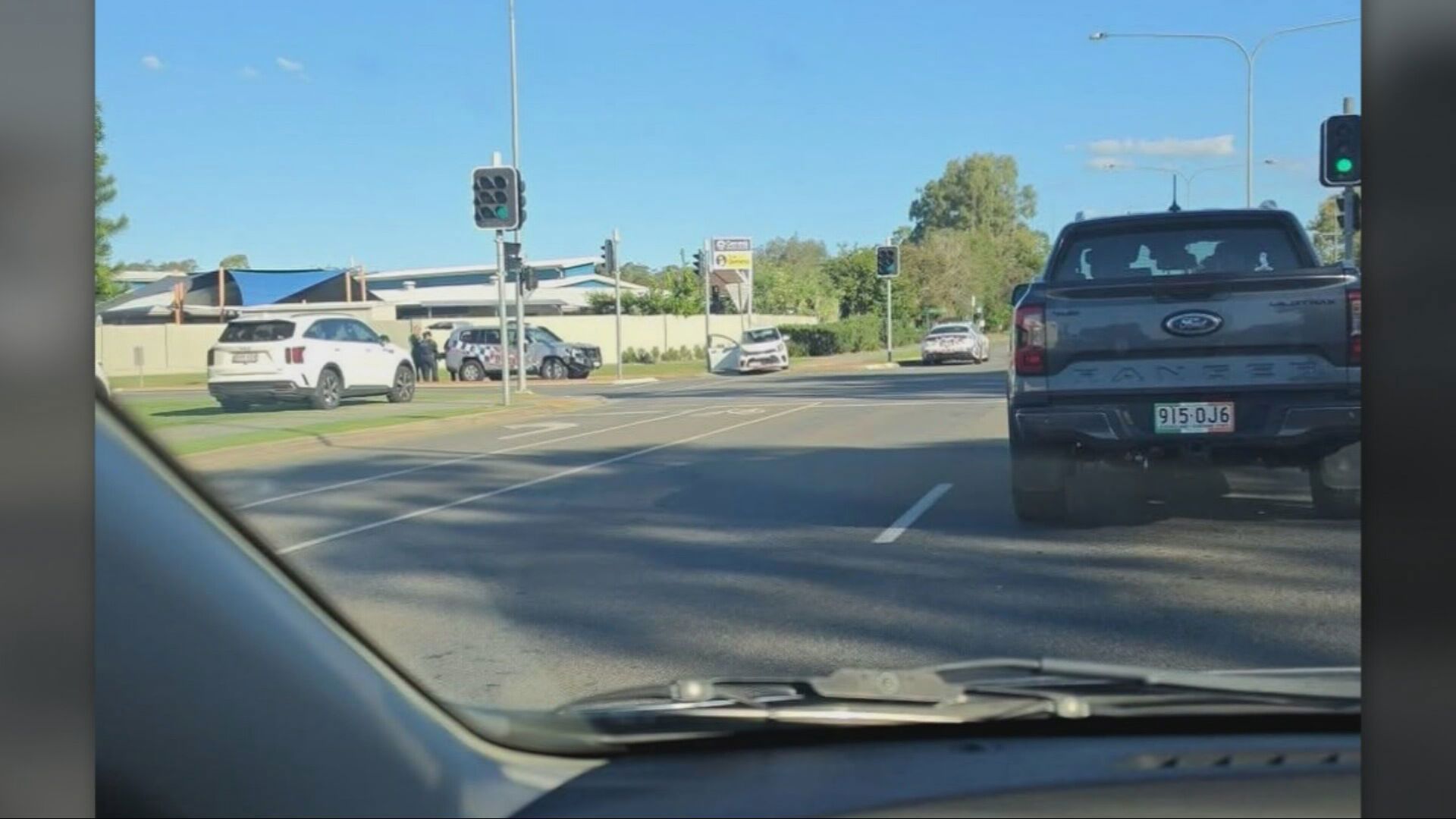 Suburban manhunt under way in Brisbane for shirtless man accused of ramming police car