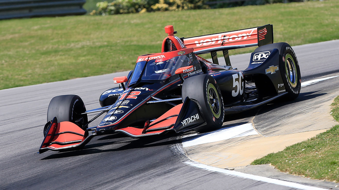 Will Power in action for Penske at Barber Motorsports Park.