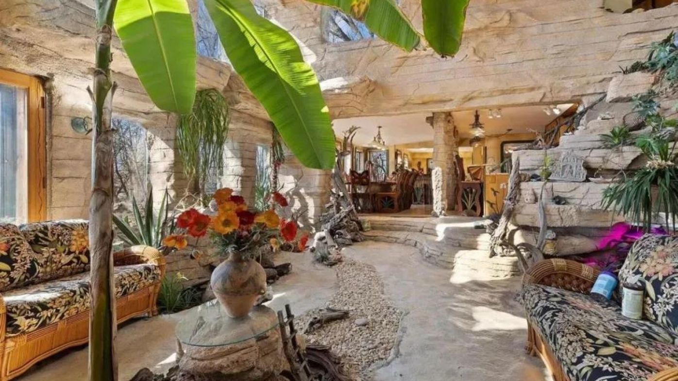 Outrageous family home has interior straight from The Flintstones