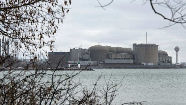The Pickering Nuclear Generating Station in Pickering, Ontario. Ontario Power Generation said an alert warning Ontario residents of an unspecified "incident" at the nuclear plant early Sunday morning was sent in error. 