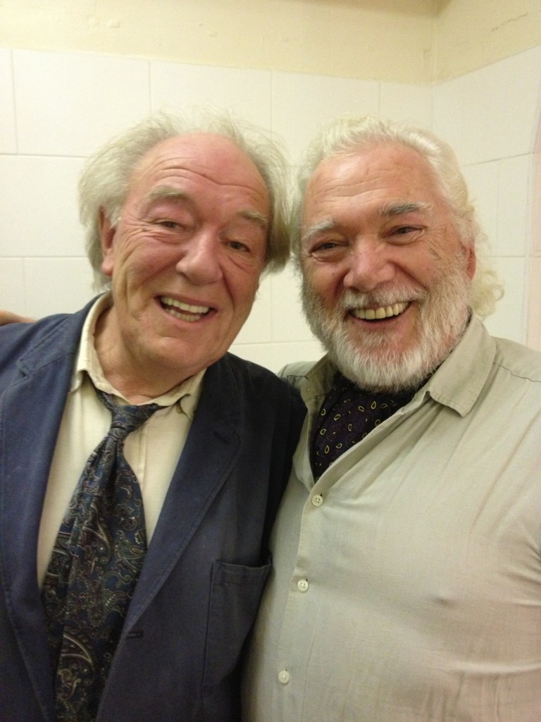 Frank Grimes, right, pictured with Irish-born actor Michael Gambon.