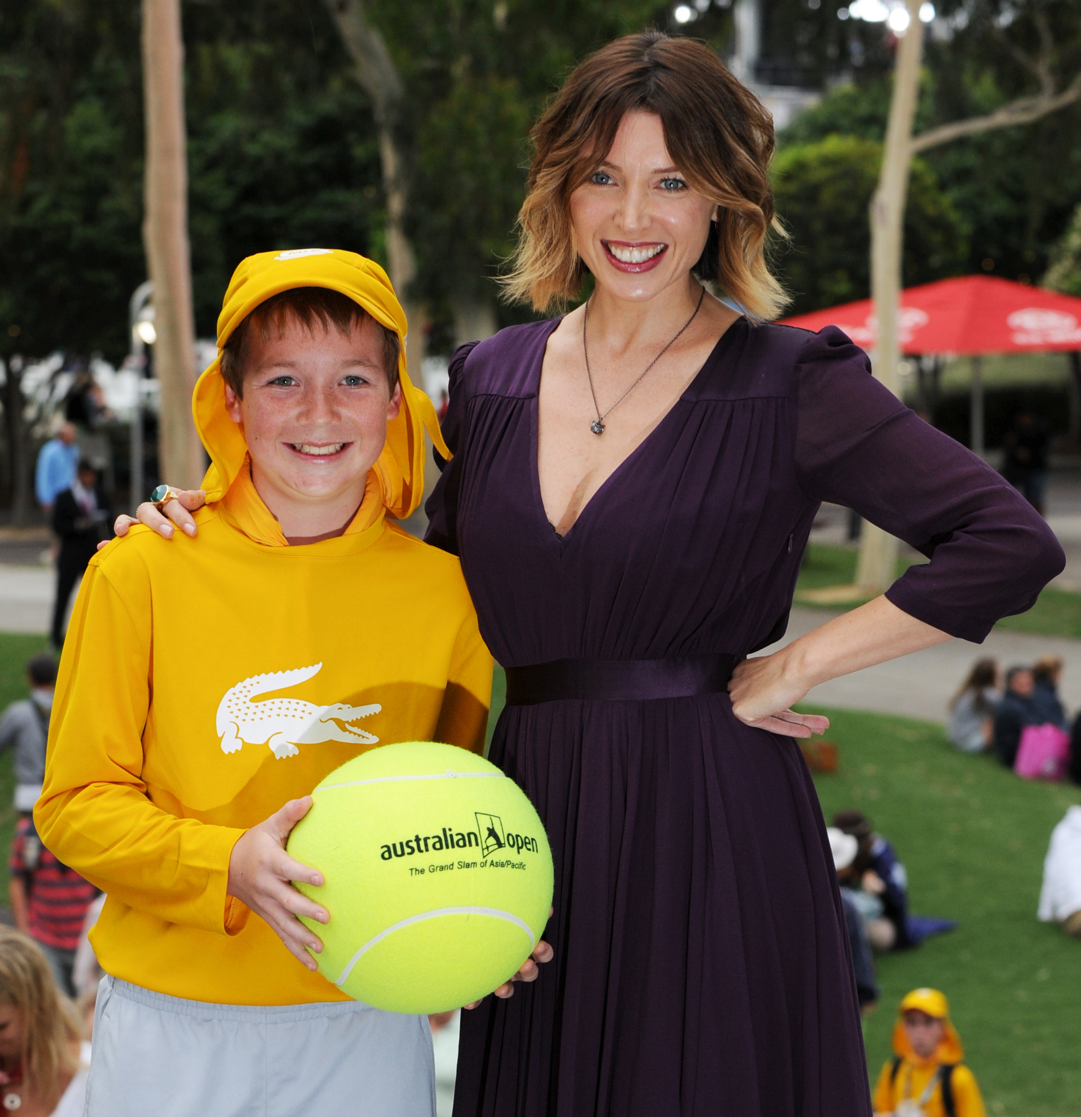 Danni Minogue at the 2011 Australian Open on January 17, 2011 in Melbourne, Australia.