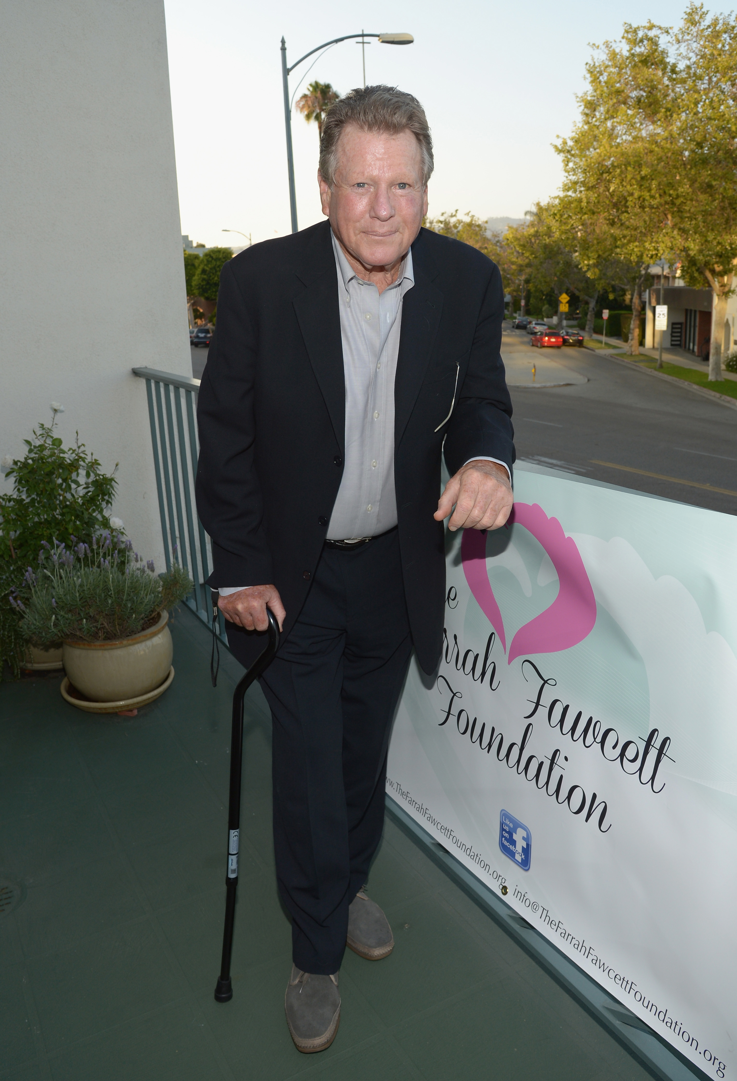 Ryan O'Neal en la Fundación Farrah Fawcett el 25 de junio de 2014 en Beverly Hills, California.