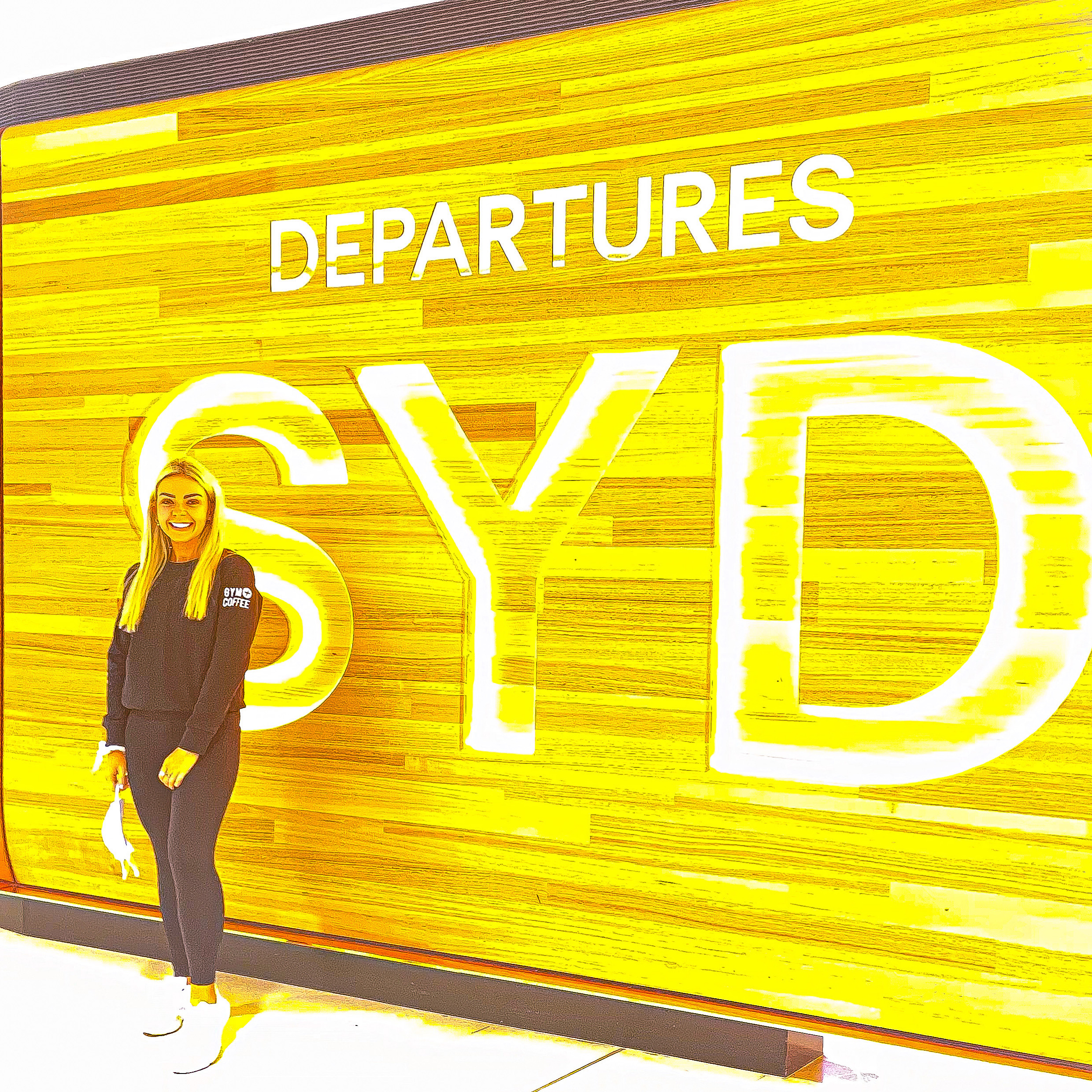 Ms Mc Kenna at Sydney Airport.