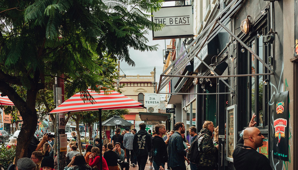 A busy street in Brunswick East