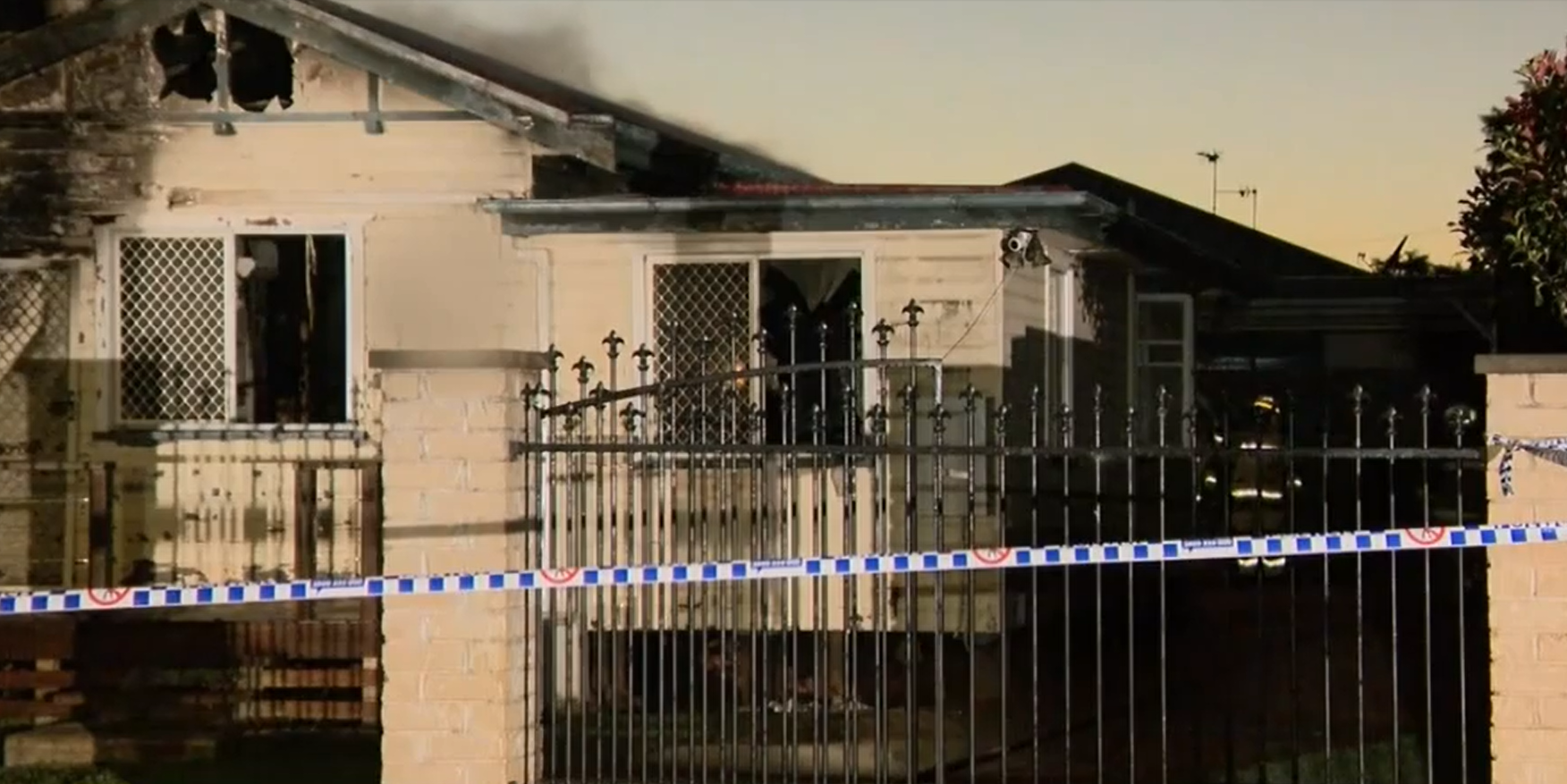 The house remains a crime scene and is being forensically examined