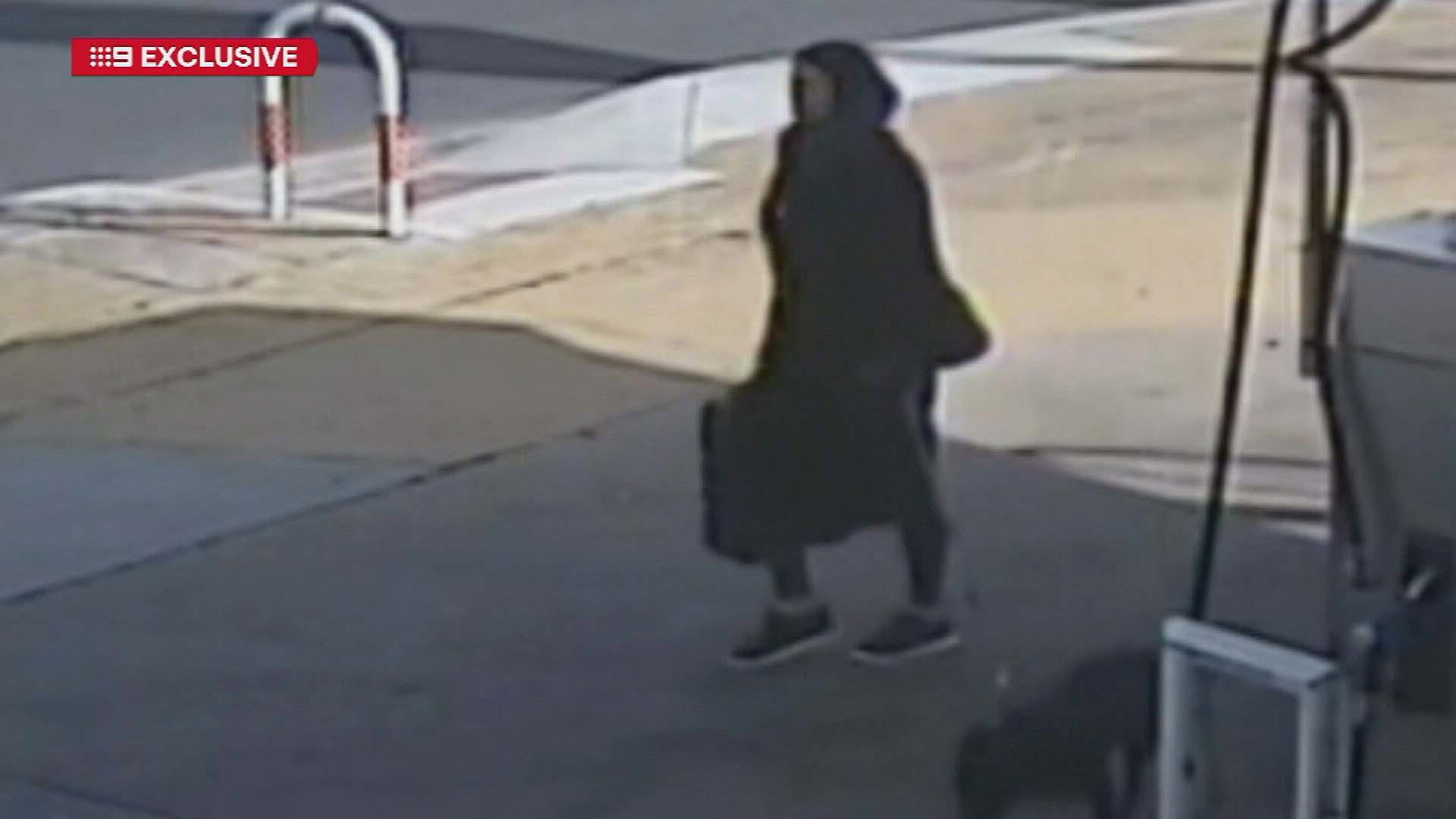 Chilling new vision has emerged of what police claim to be former reality TV star Tamika Chesser shortly before she allegedly set fire to her partner's remains.