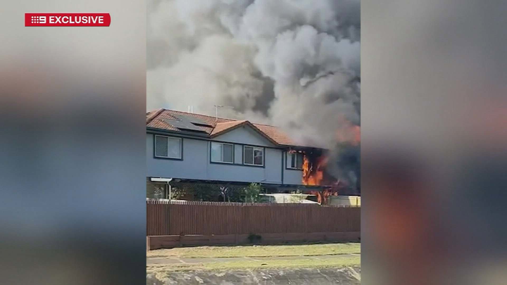 A young girl has died and a woman in her 30s is unaccounted for after flames tore through a row of townhouses east of BrisbaneRaven Rodgers-Talk, eight, ﻿was tragically killed in the fire and the family babysitter Stephanie Ryan is still missing following the horrific blaze, 9News can confirm.
9News understands Raven's parents, Matthew Glen Rodgers-Talk and Chloe Louise Rodgers-Falk, were in Ballina in NSW at the time of the fire.﻿