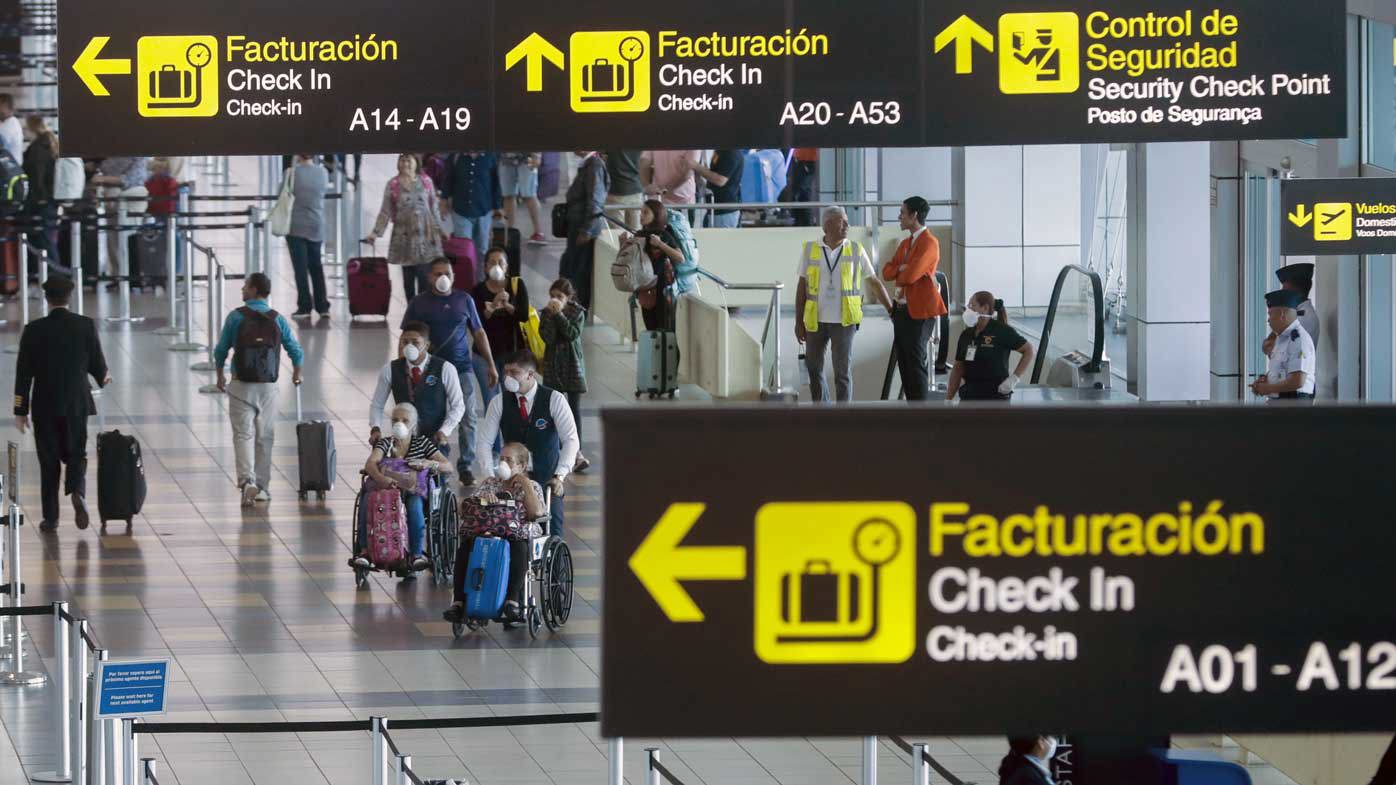 Airports around the world are seeing a dramatically reduced intake of visitors.