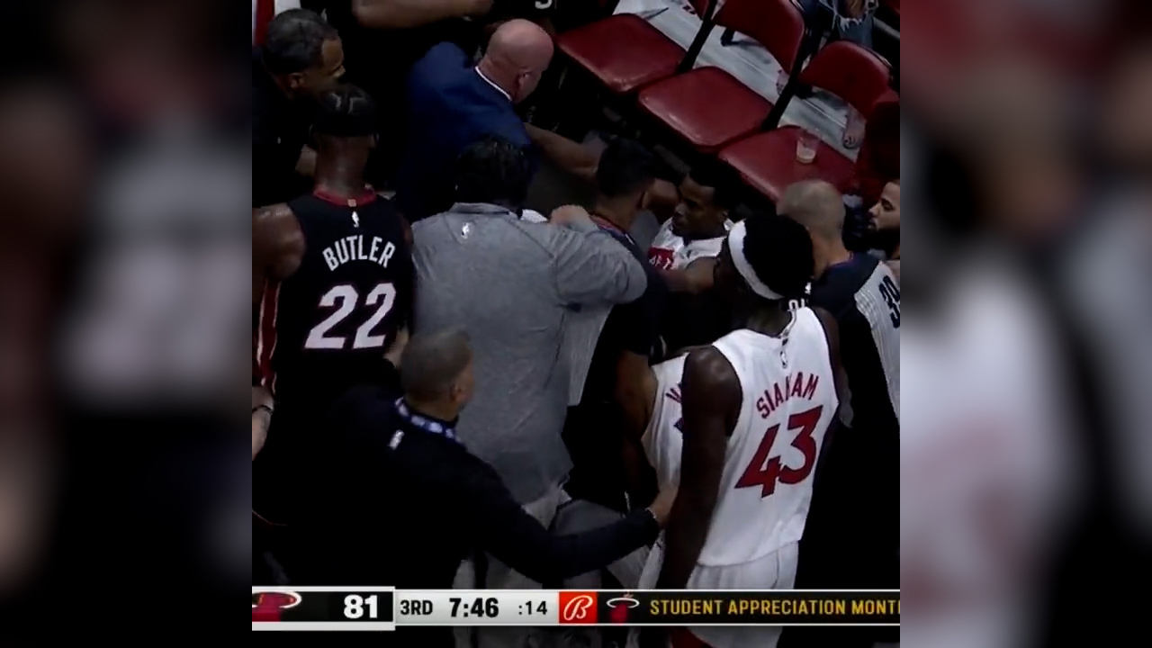Martin and Koloko kicked out of Heat vs Raptors game after fight