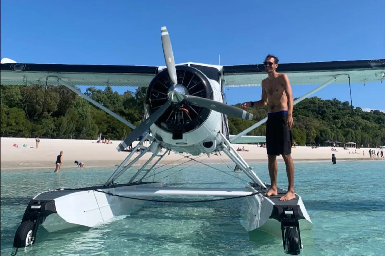 Swan River Seaplanes pilot James Wong