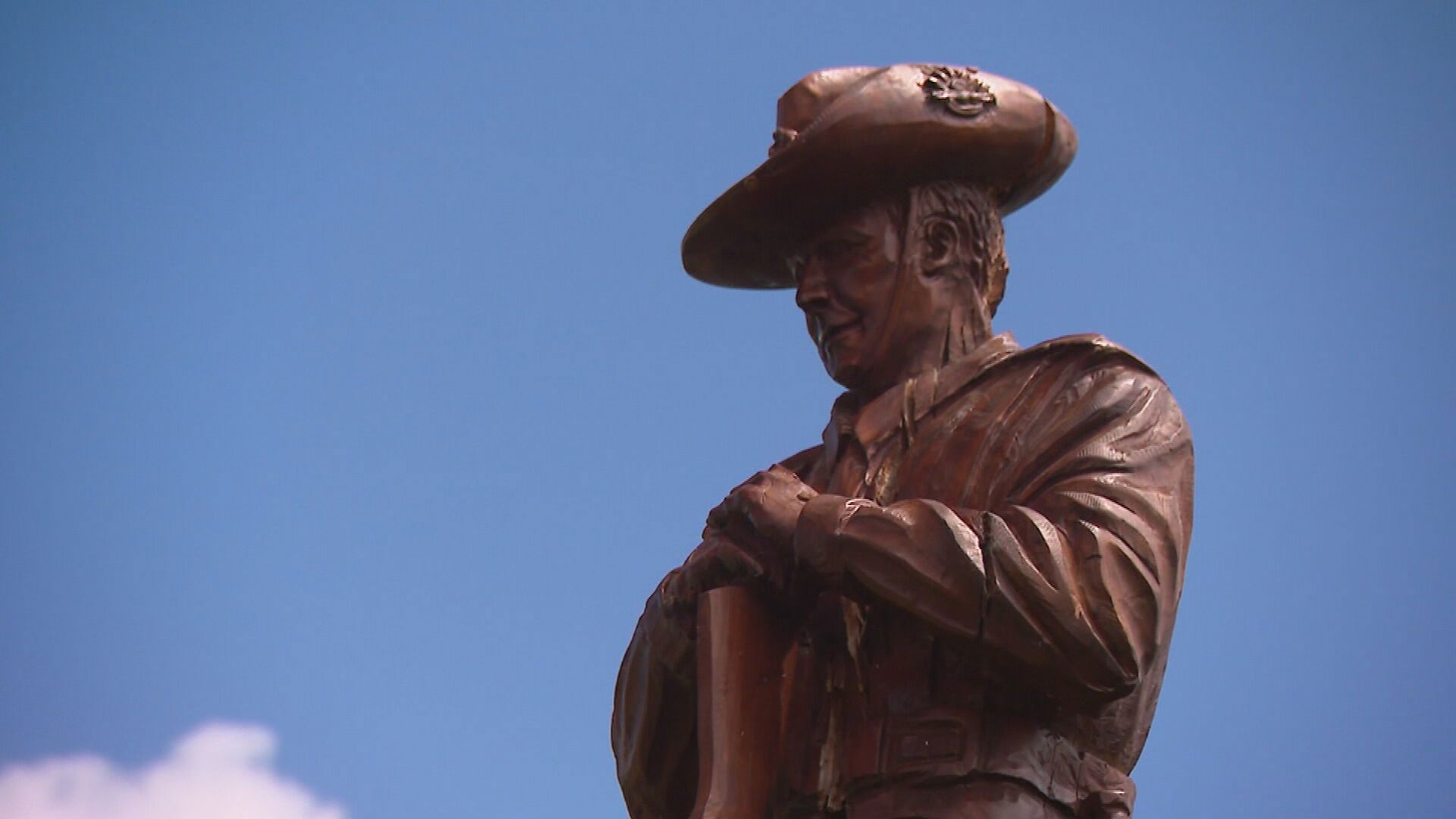 A Victorian RSL has slammed vandals who graffitied a swastika on its beloved statue of a World War I soldier. The memorial was located outside the Rosebud branch in the Mornington Peninsula but it had to be moved.