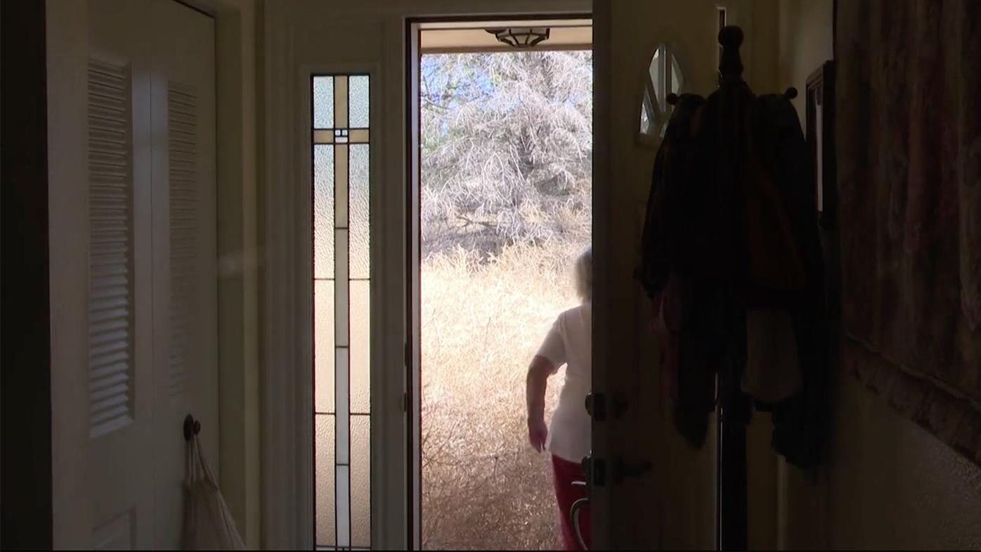 Tumbleweeds trap a Fountain couple in their home.