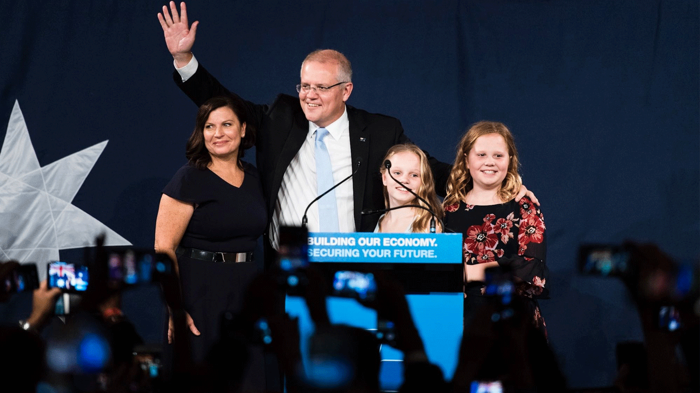 Scott Morrison election night 2019
