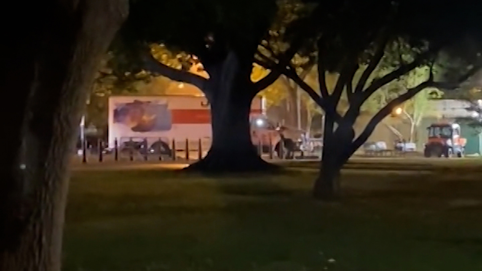 The driver of a U-Haul who crashed into a security barrier in Lafayette Square near the White House Monday night was arrested on multiple charges.