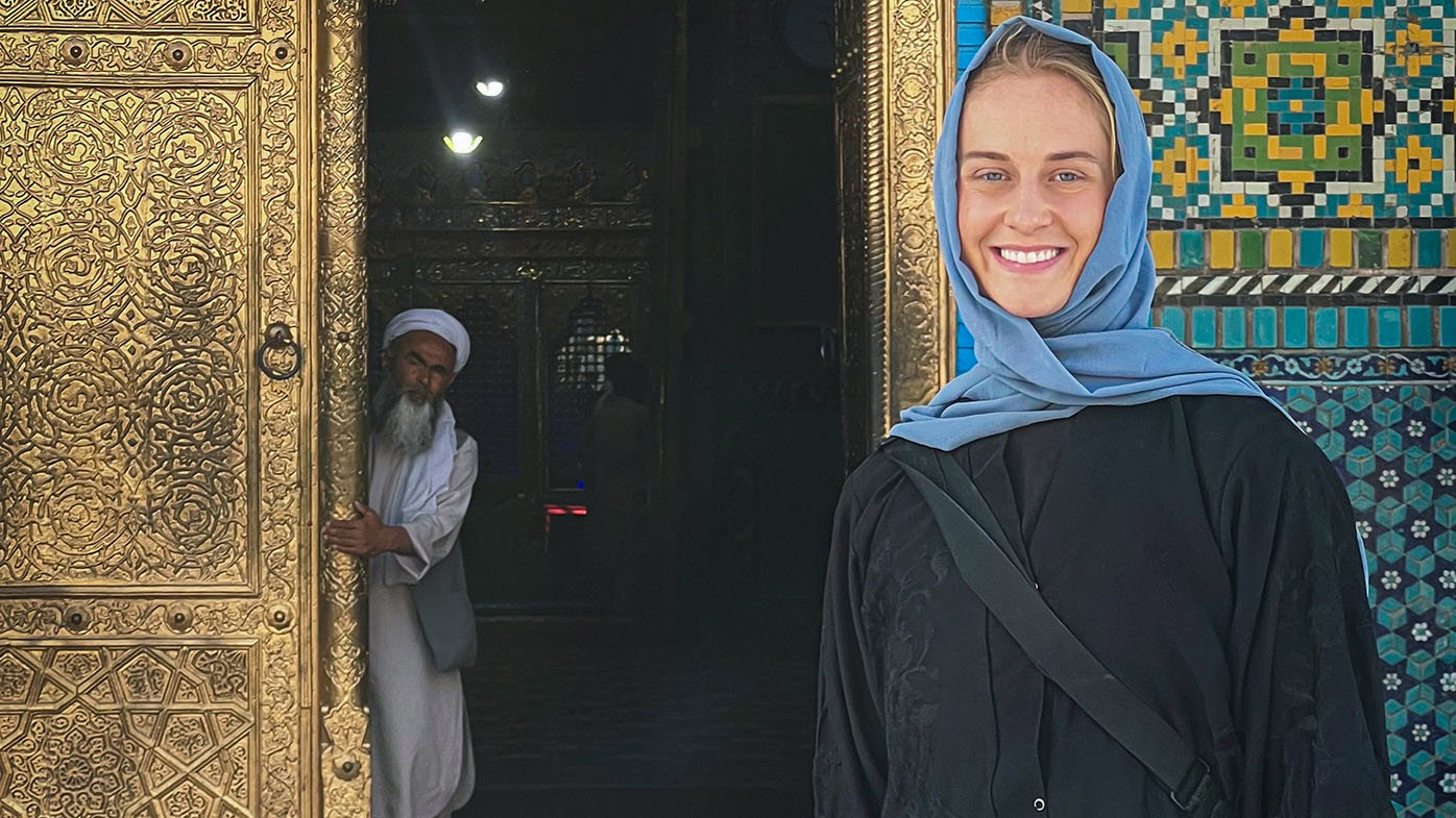 Jess Davis during her visit to Afghanistan in 2025.