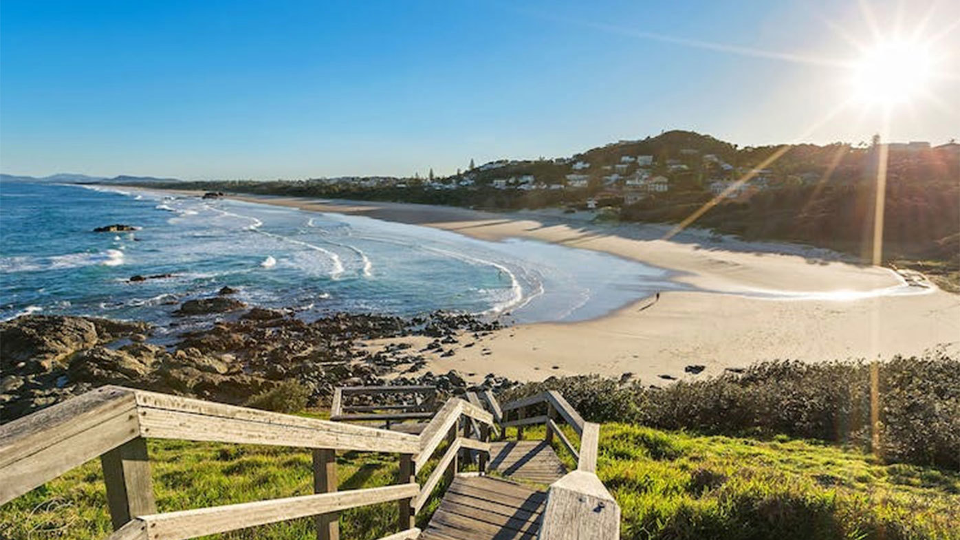 Lighthouse Beach is a long stretch of sand south of Port Macquarie.