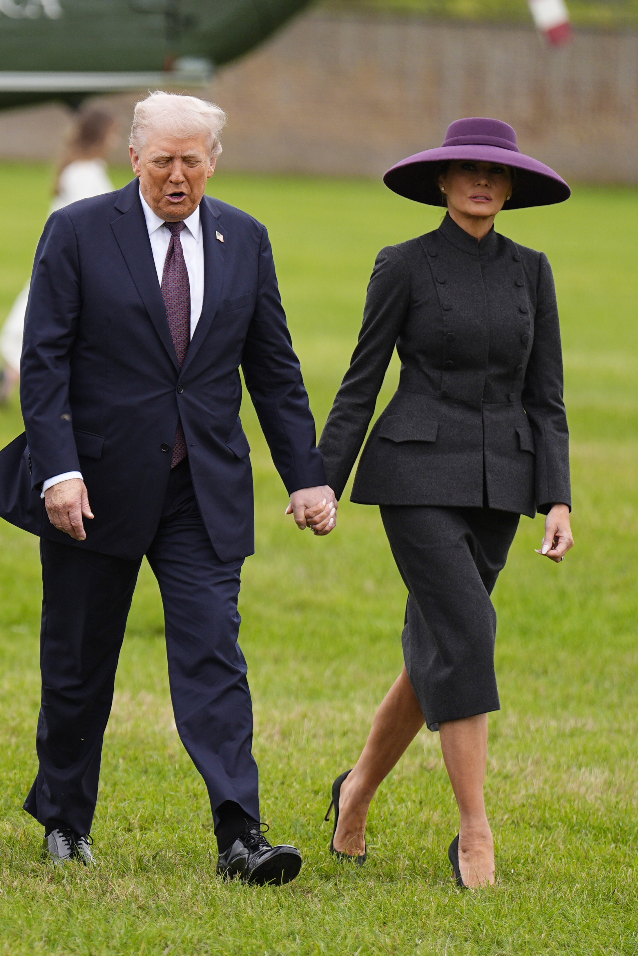 US President Donald Trump and First Lady Melania Trump 